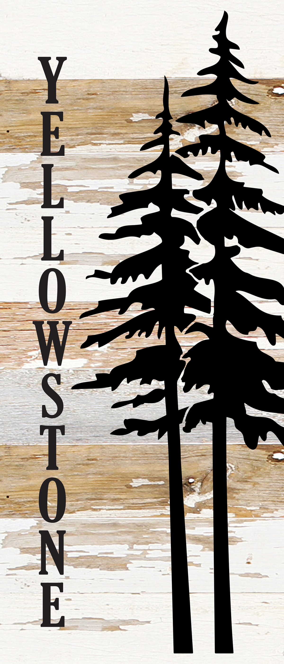 Yellowstone / 6"x14" Reclaimed Wood Sign