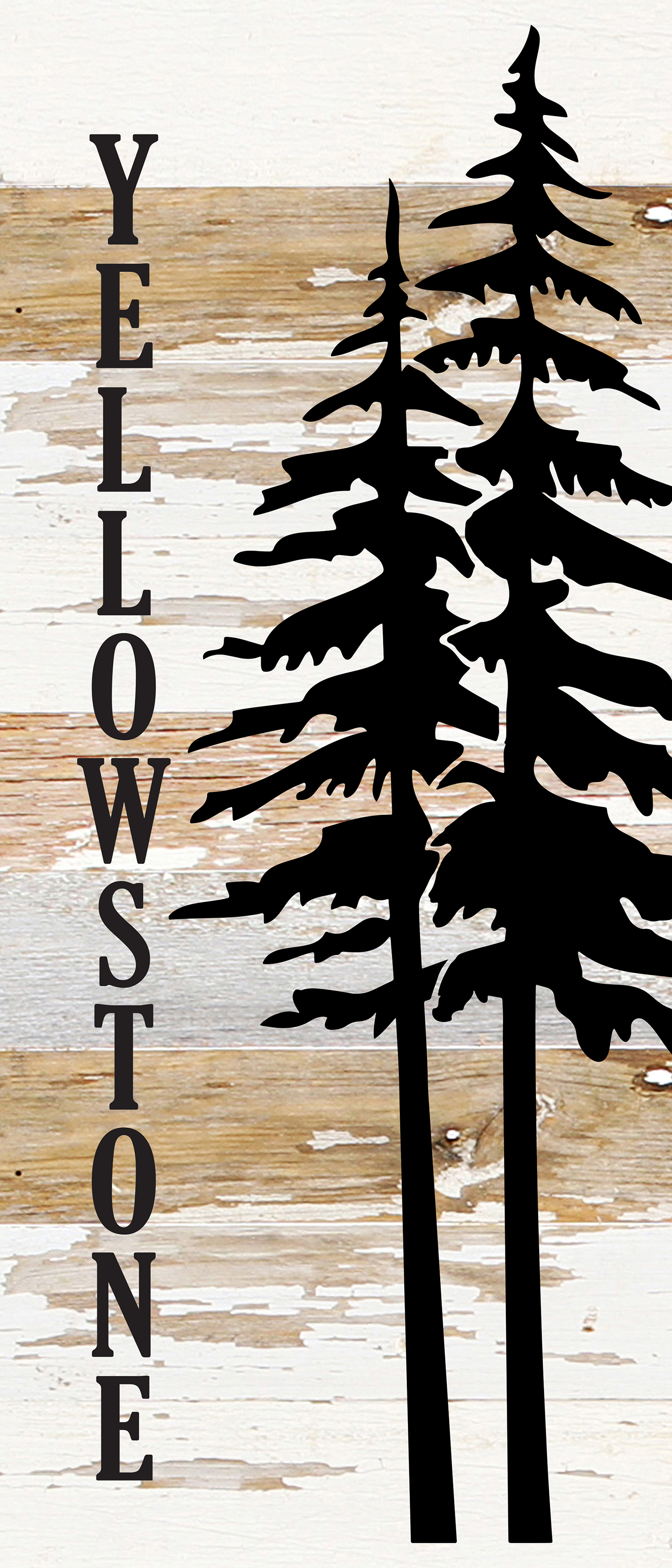 Yellowstone / 6"x14" Reclaimed Wood Sign