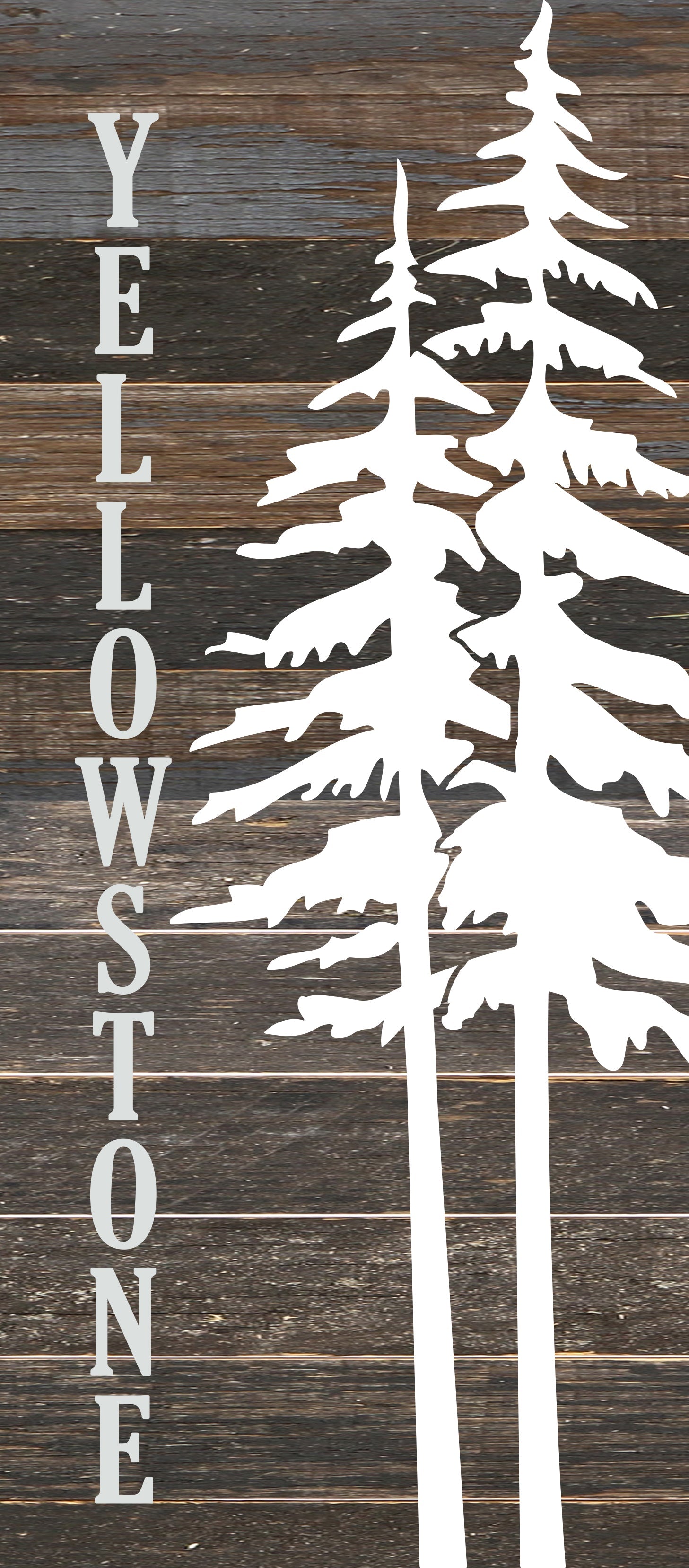 Yellowstone / 6"x14" Reclaimed Wood Sign