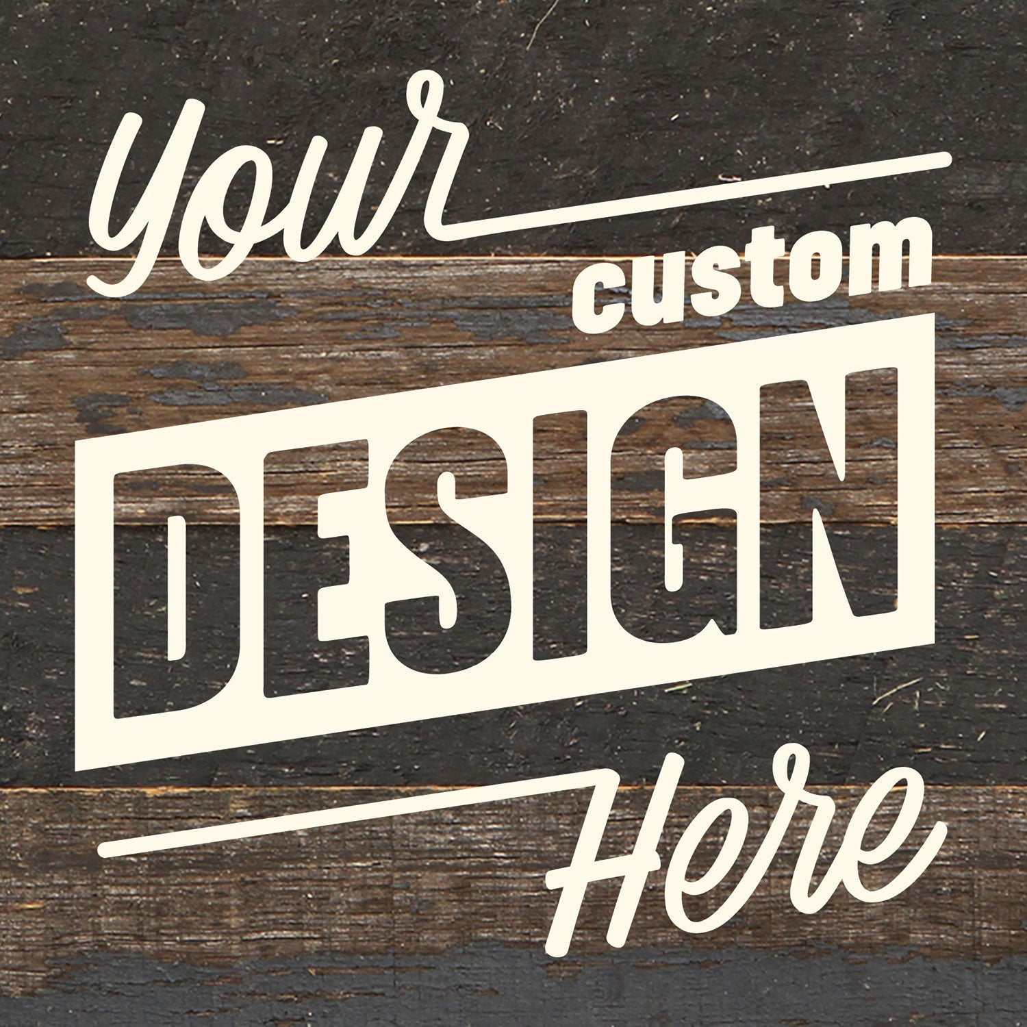 Custom Design / 6x6 Reclaimed Wood Wall Decor