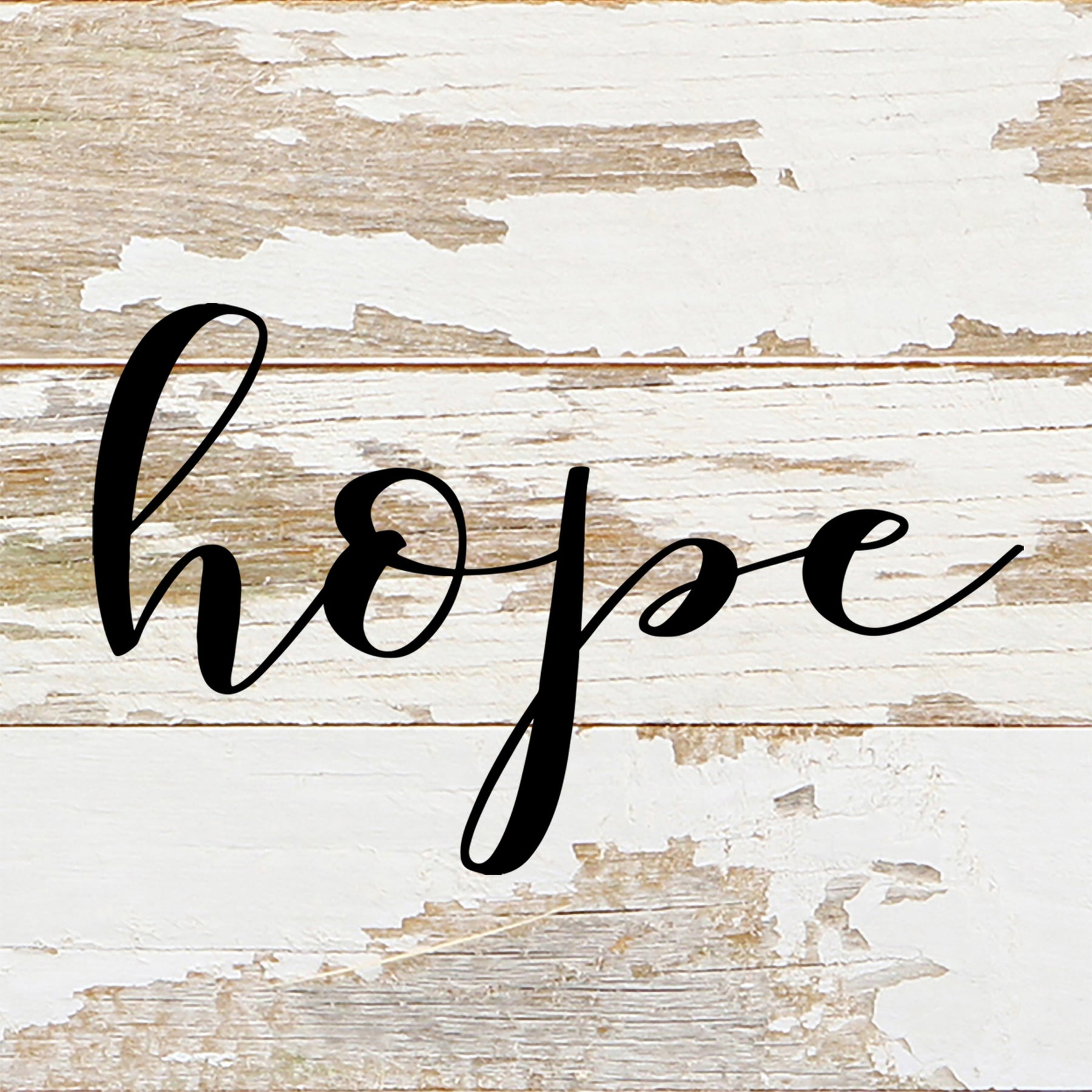 Hope (script) / 6"x6" Reclaimed Wood Sign