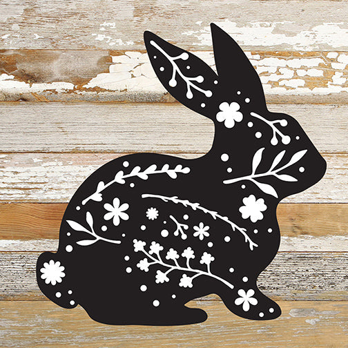 Bunny Silhouette / 10x10 Reclaimed Wood Sign