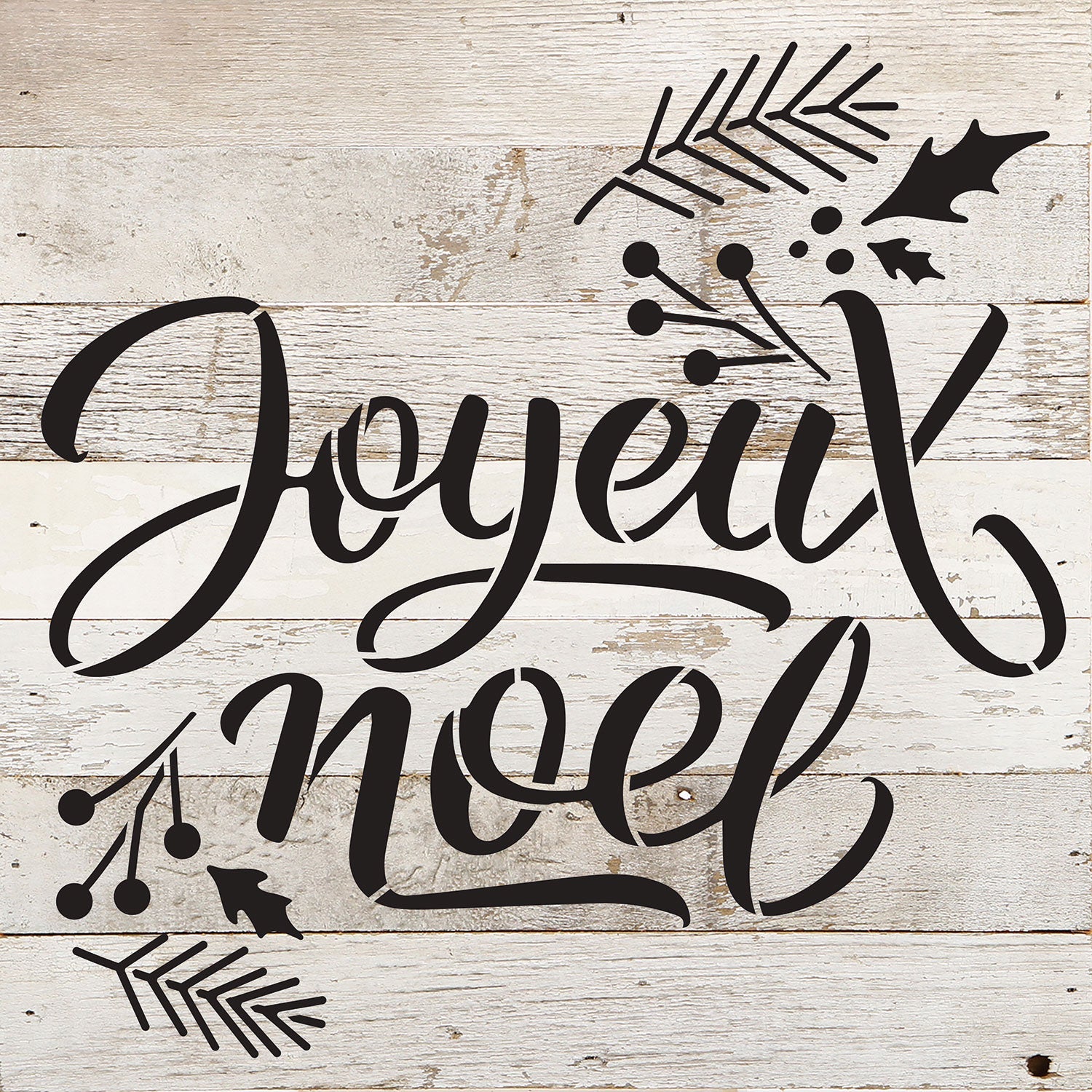 Joyeux Noel / 10x10 Reclaimed Wood Wall Decor