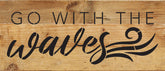 Go with the waves / 14x6 Reclaimed Wood Wall Decor