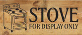 Stove for display only / 14x6 Reclaimed Wood Wall Decor