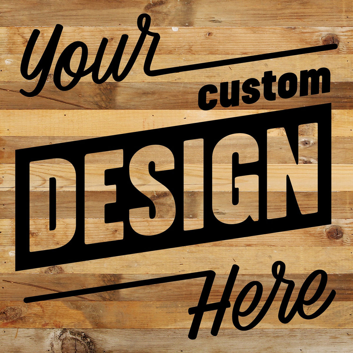 Custom Design / 14x14 Reclaimed Wood Wall Decor