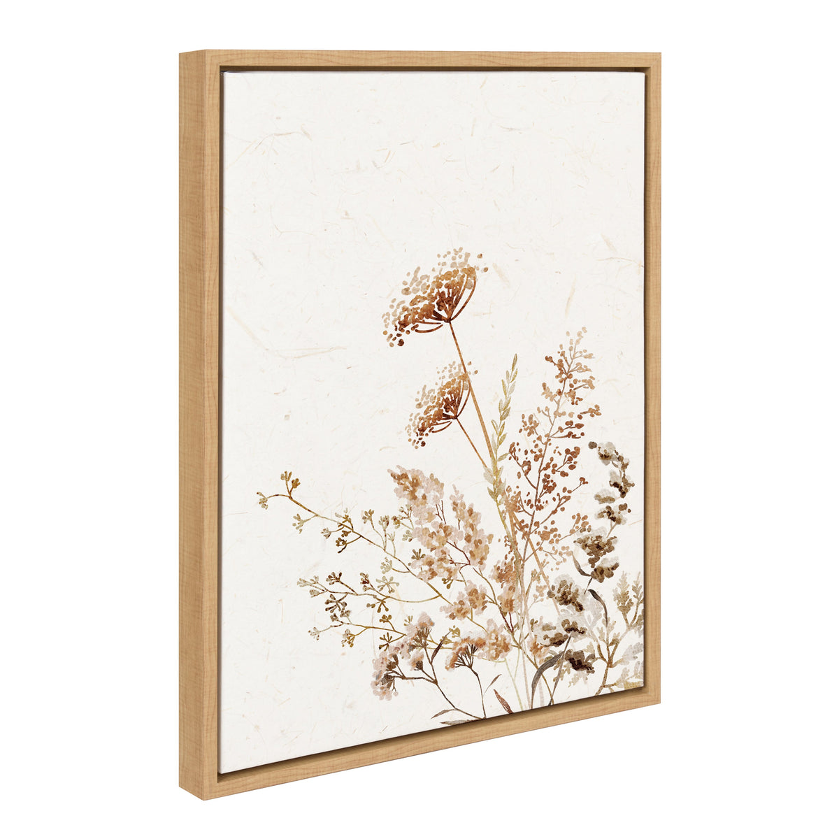 Wildflower art / 18x24 Framed Canvas