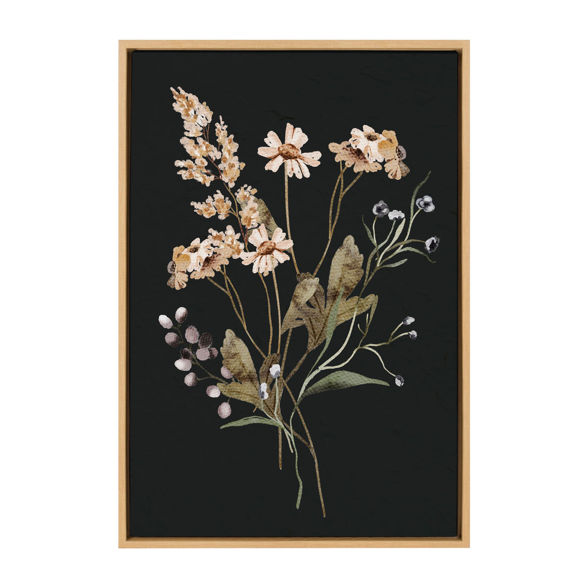 Floral Art / 23x33 Framed Canvas