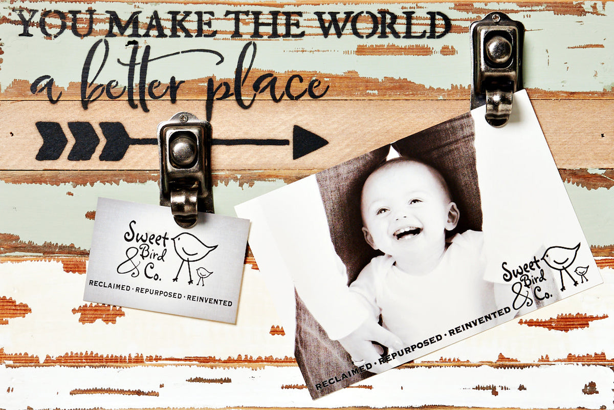 You Make The World A Better Place / 12x8 Reclaimed Wood Wall Art