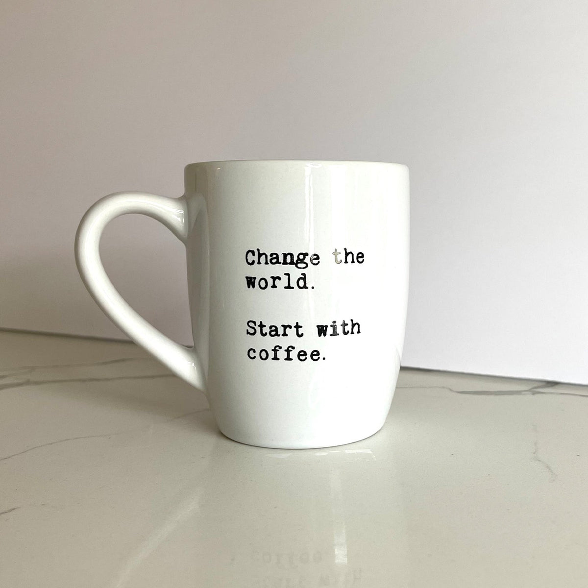 Change the world. Start with coffee.
