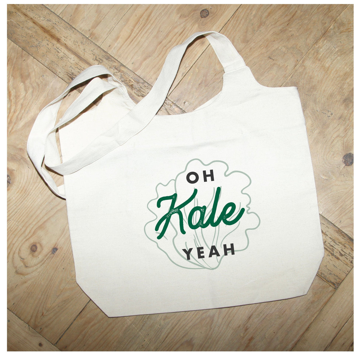 Oh Kale Yeah / Natural Tote Bag
