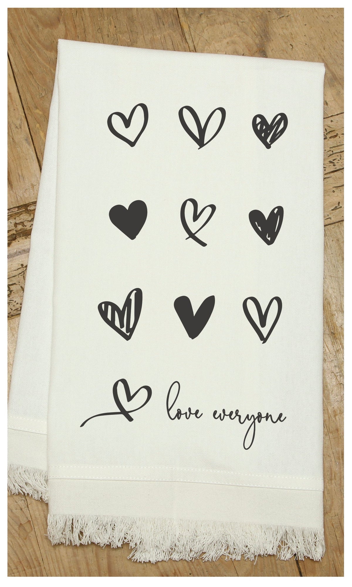 Love everyone / Natural Kitchen Towel
