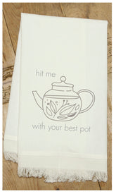 Hit me with your best pot / Natural Kitchen Towel