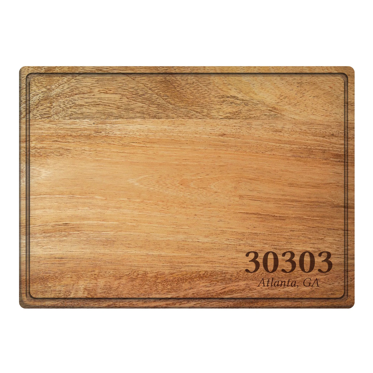 Postal Code / Rectangular Wood Serving Board