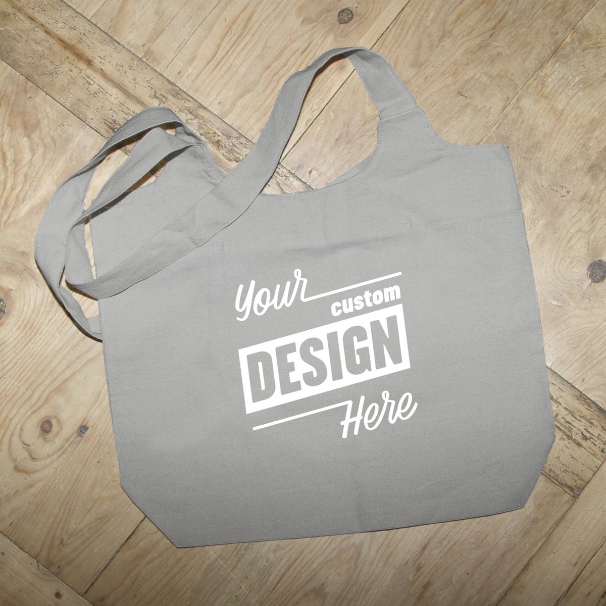 Custom Design Tote / Natural or Grey Tote Bag