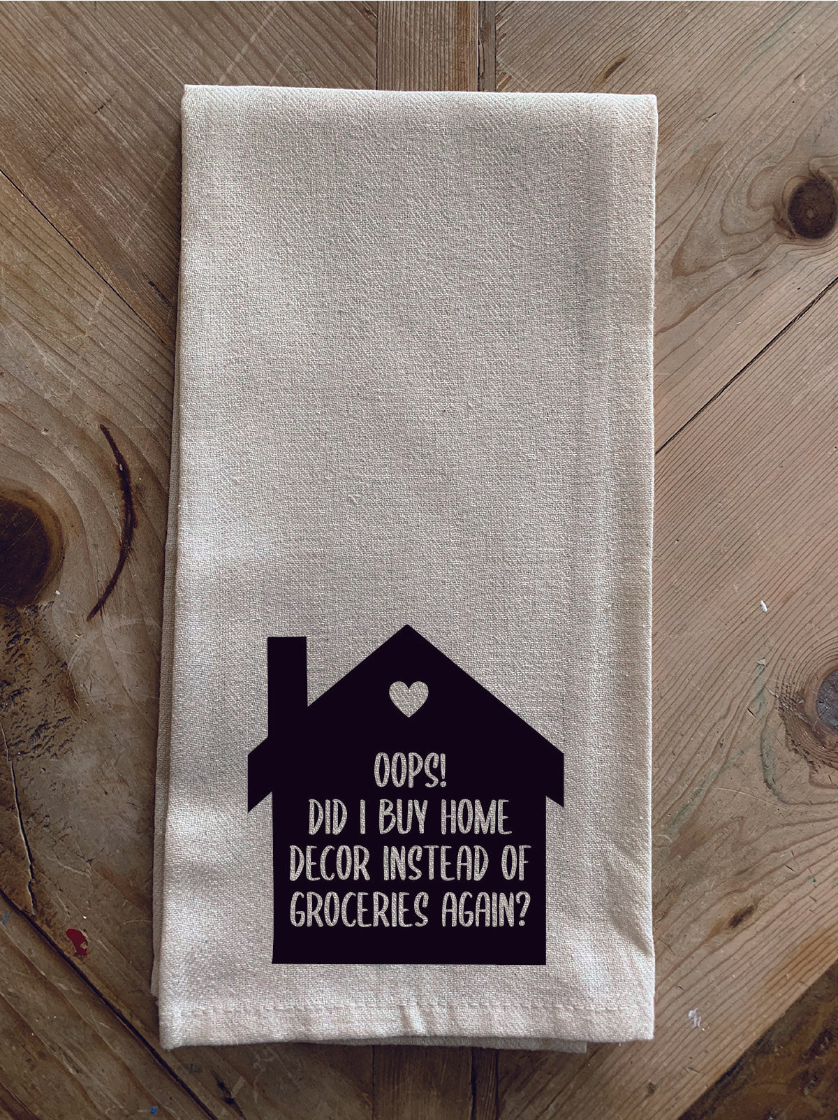 Oops! Did I buy home decor instead of groceries again? / Kitchen Towel