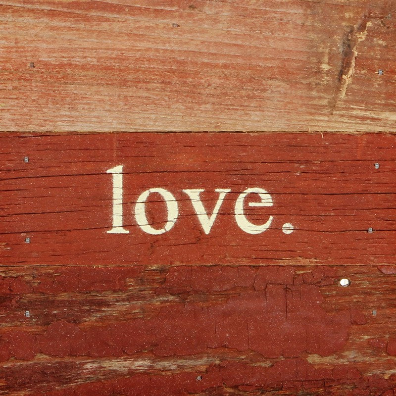 love / 6"x6" Reclaimed Wood Sign