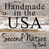 Handmade in the USA by Second Nature by Hand / 6"x6" Reclaimed Wood Sign