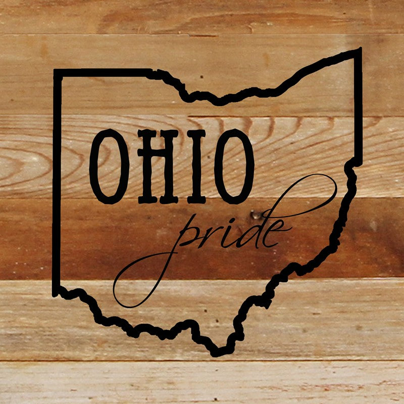 OHIO pride / 10"x10" Reclaimed Wood Sign