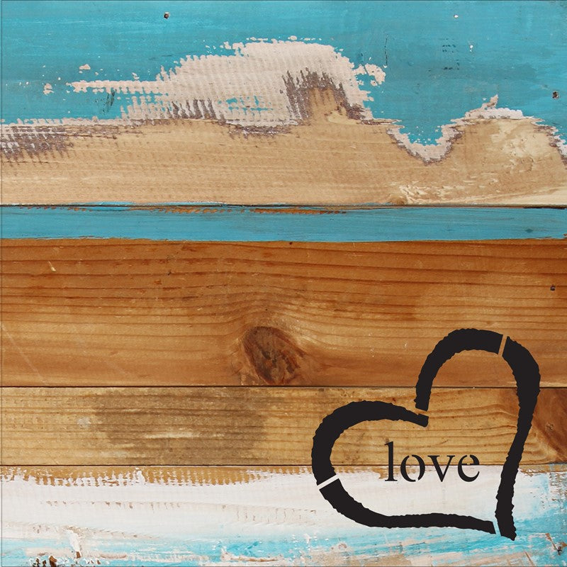 Love. / 8x8 Reclaimed Wood Wall Art