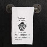 Dieting is hard. I left off the spinkles on my cupcake today. (cupcake image)