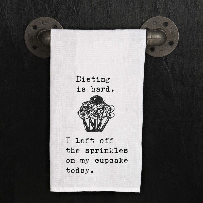 Dieting is hard. I left off the spinkles on my cupcake today. (cupcake image)
