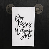 Dog kisses welcome here