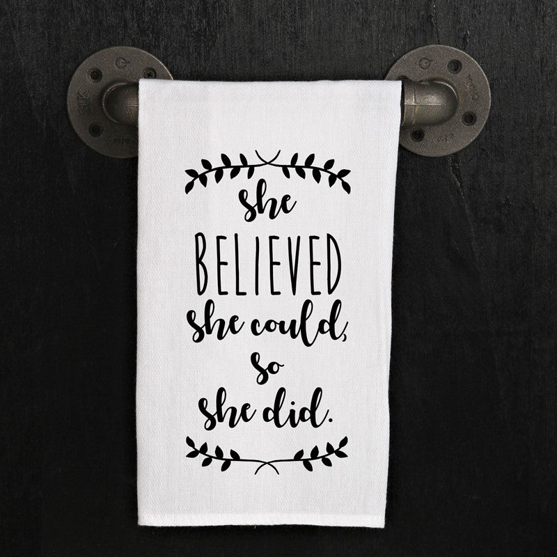 She believed she could, so she did