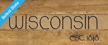 Established / 14"x6" Reclaimed Wood Sign
