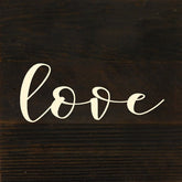 Love (script) / 6"x6" Reclaimed Wood Sign