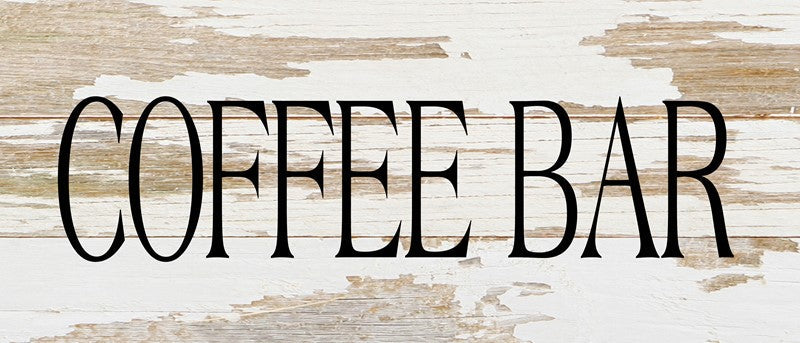 Coffee Bar. / 14"x6" Reclaimed Wood Sign