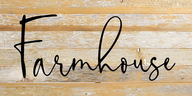 Farmhouse / 24"x12" Reclaimed Wood Sign