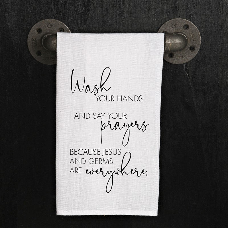 Wash your hands and say your prayers, because Jesus and germs are everywhere