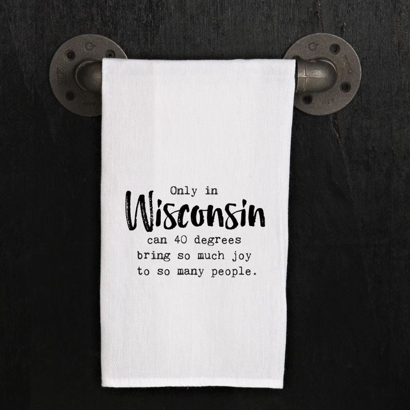 Only in Minnesota/Wisconsin can 40 degrees bring so much joy to so many people.