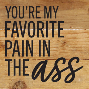 You're my favorite pain in the ass / 6x6 Reclaimed Wood Wall Decor