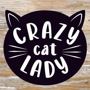 Crazy Cat Lady / 6x6 Reclaimed Wood Sign