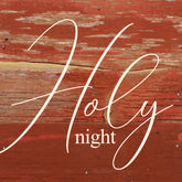 Holy night / 6"x6" Reclaimed Wood Sign