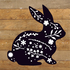Bunny Silhouette / 10x10 Reclaimed Wood Sign