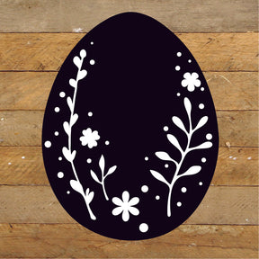Egg Silhouette / 10x10 Reclaimed Wood Sign