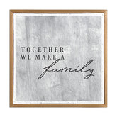 Together we make a family / 10x10 Pulp Paper Wall Decor