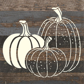 Pumpkin Icons / 10x10 Reclaimed Wood Sign