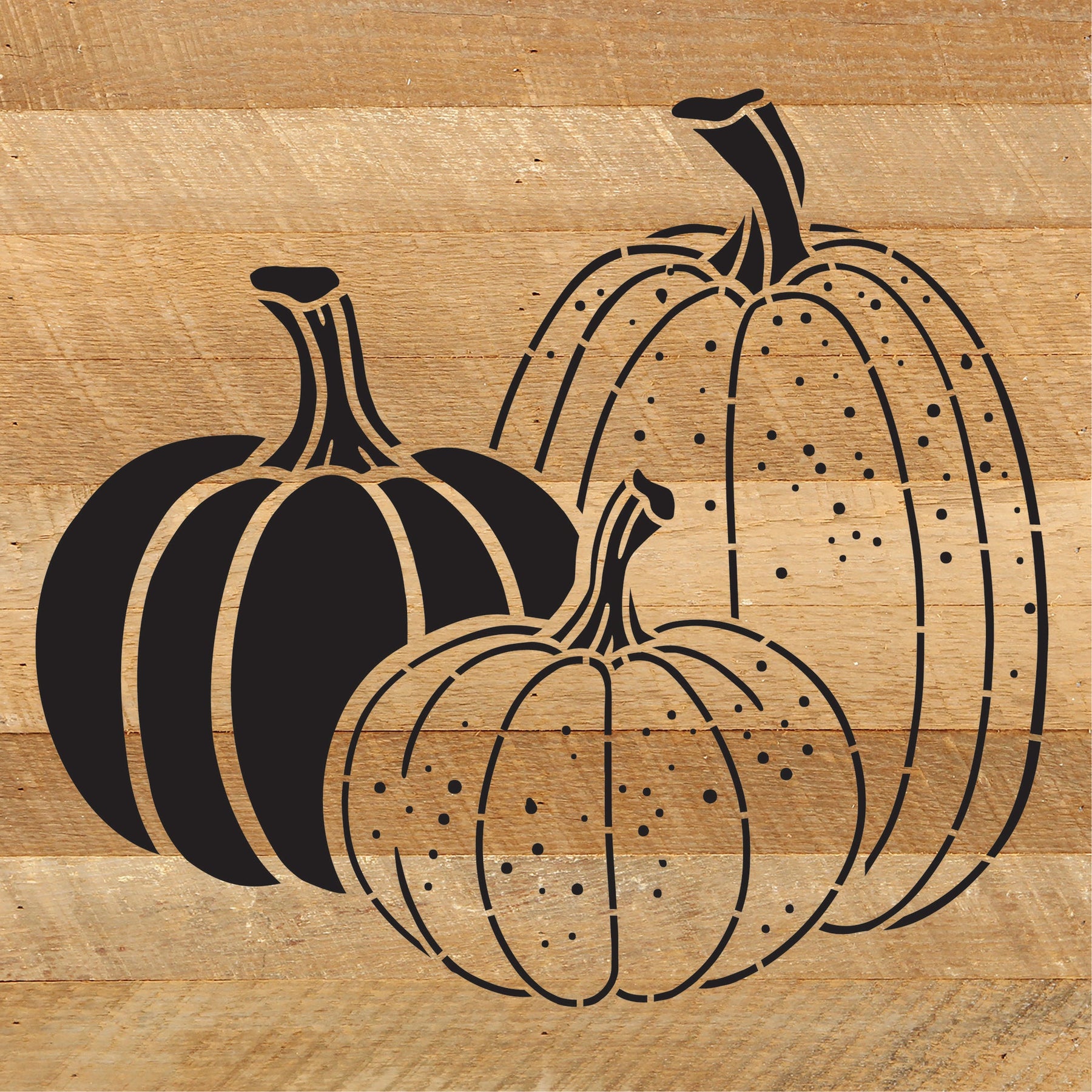 Pumpkin Icons / 10x10 Reclaimed Wood Sign