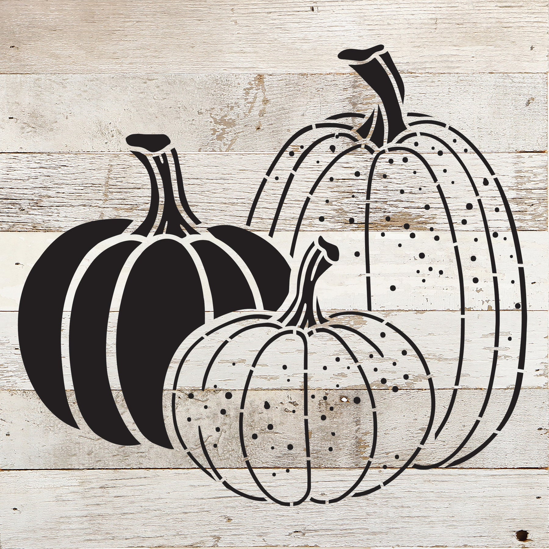 Pumpkin Icons / 10x10 Reclaimed Wood Sign