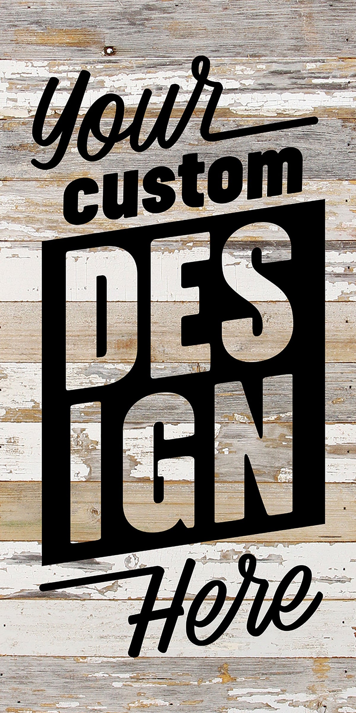 Custom Design / 12x24 Reclaimed Wood Wall Decor