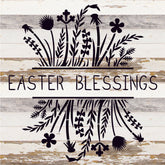 Easter Blessings / 14x14 Reclaimed Wood Sign