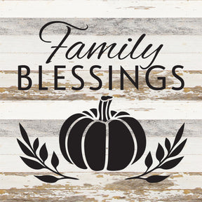 Family Blessings / 14x14 Reclaimed Wood Sign