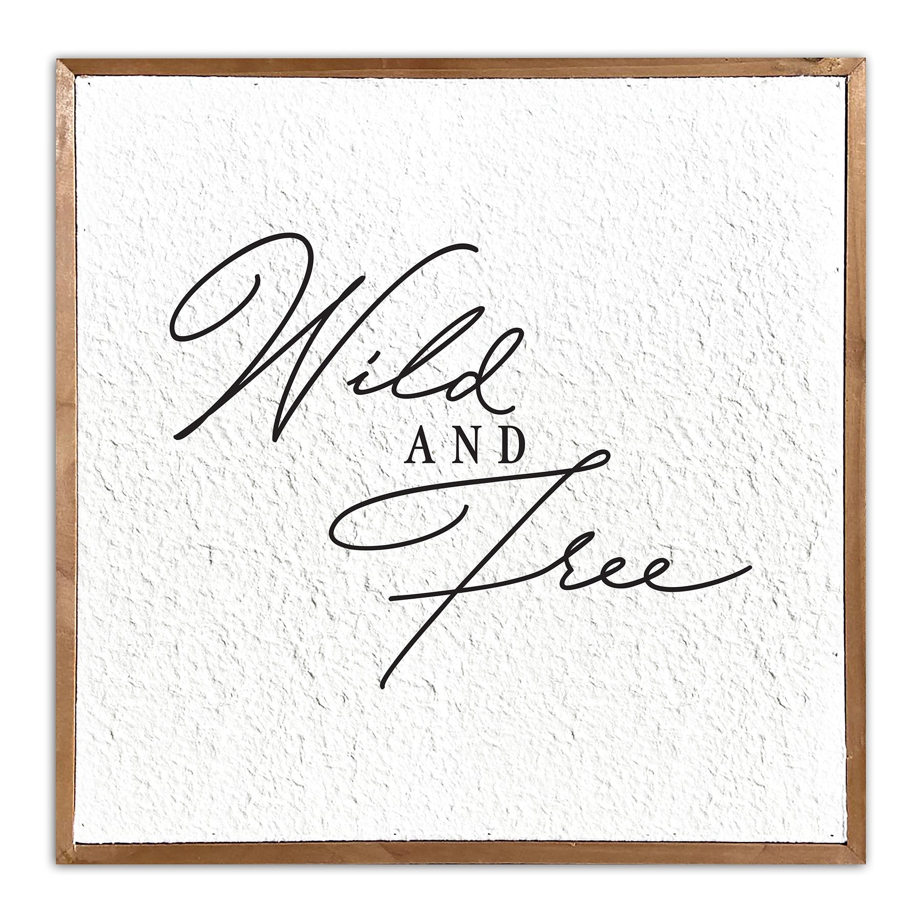 Wild and Free / 14x14 Pulp Paper Wall Decor