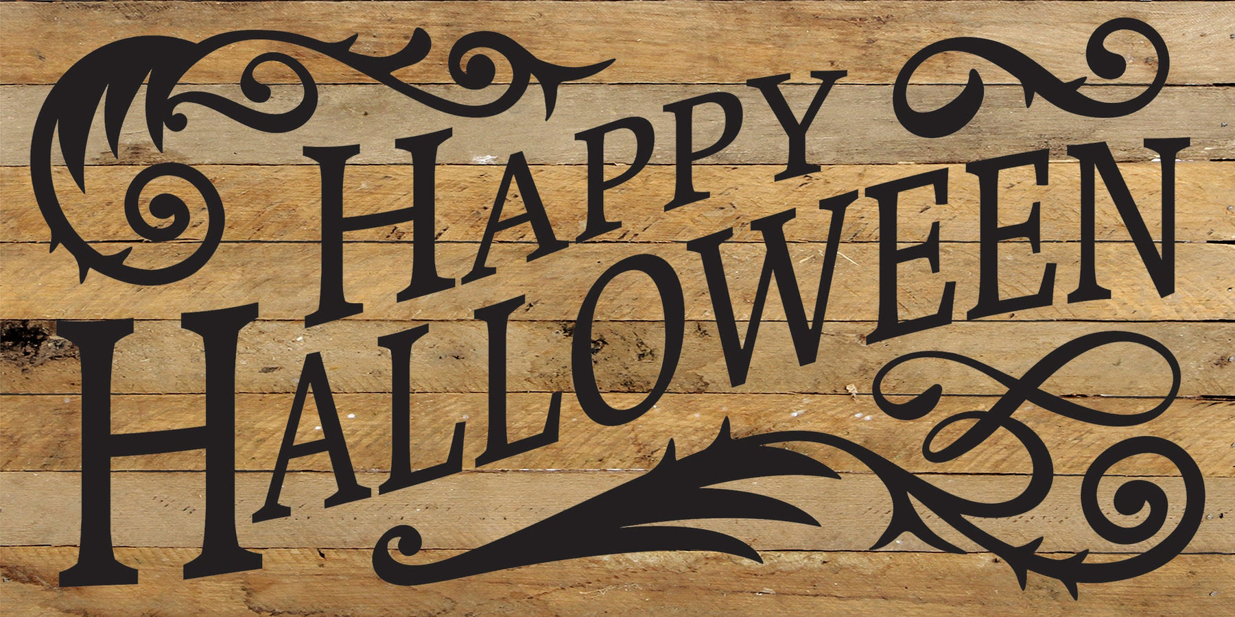 Happy Halloween / 24x12 Reclaimed Wood Sign