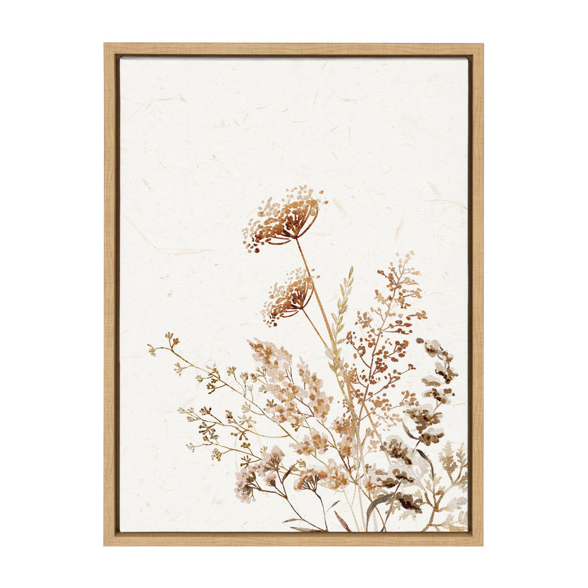 Wildflower art / 18x24 Framed Canvas