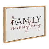 Family is everything / 24x18 Framed Canvas